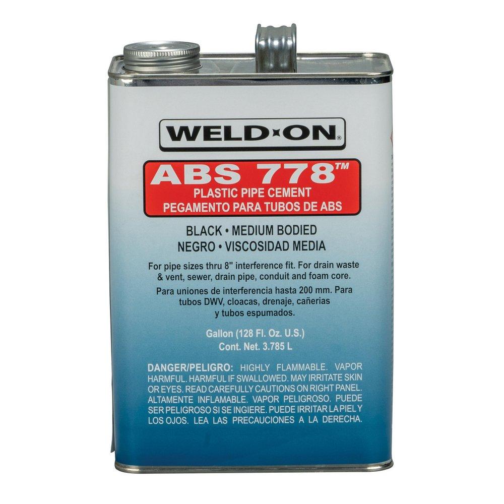 Weld-On® Fast Set Plastic Black Pipe Cement 