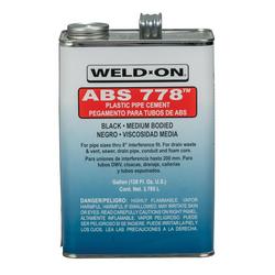 1 gal Fast Set Plastic Black Pipe Cement