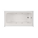 42 x 72 in. Acrylic Whirlpool with Right Hand Drain, Skirt Tile and Flange in White