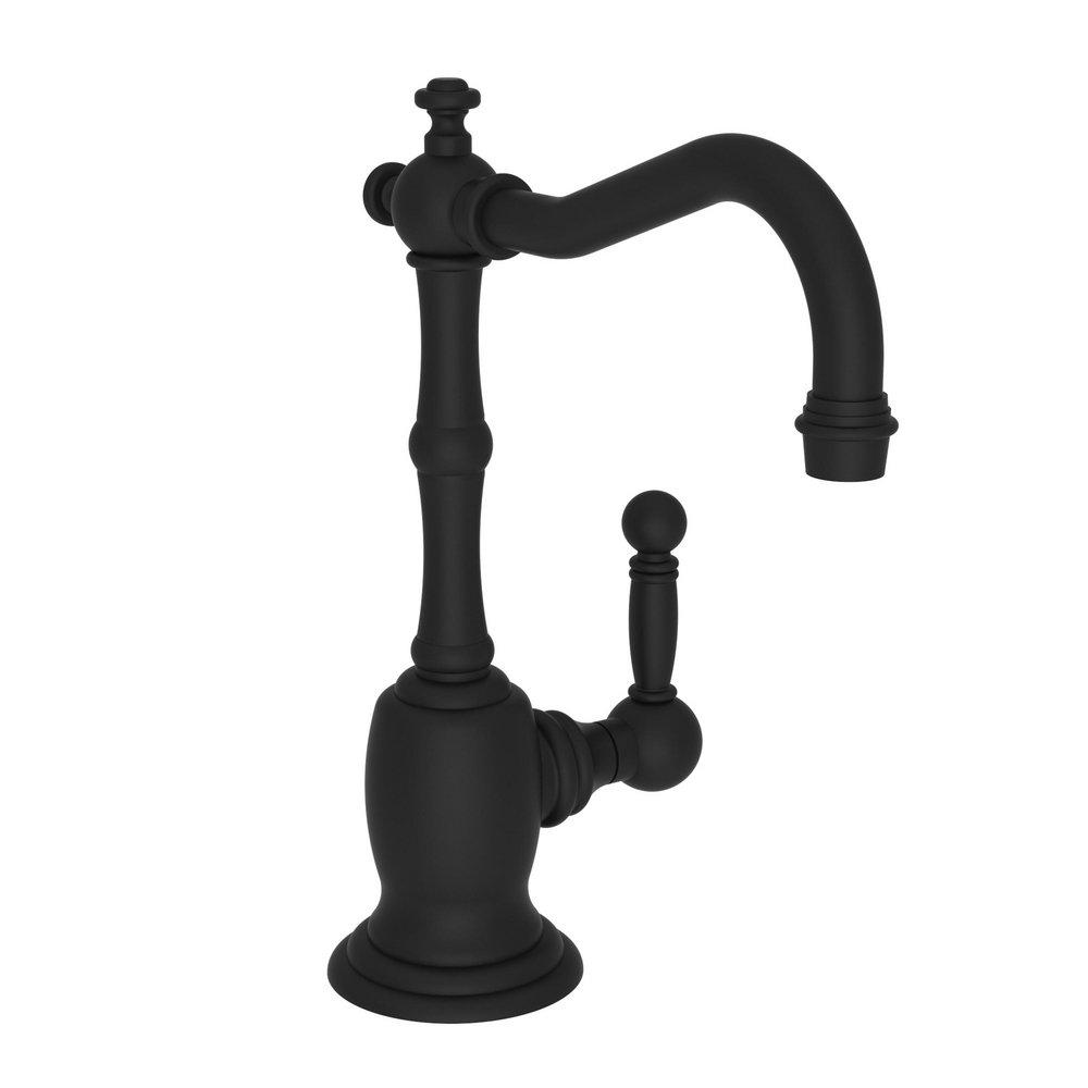 Newport Brass Flat Black 1 gpm 1 Hole Deck Mount Cold Water Dispenser with Single Lever Handle 