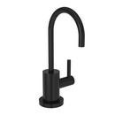 1 gpm 1 Hole Deck Mount Cold Water Dispenser Faucet with Double Lever Handle in Gloss Black