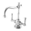 1-Hole Hot Water Dispenser Faucet with Single Lever Handle in Polished Copper
