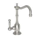 1-Hole Hot Water Dispenser Faucet with Single Lever Handle in Satin Nickel - PVD