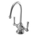 1 gpm 1 Hole Deck Mount Hot and Cold Water Dispenser with Double Lever Handle in Satin Nickel - PVD