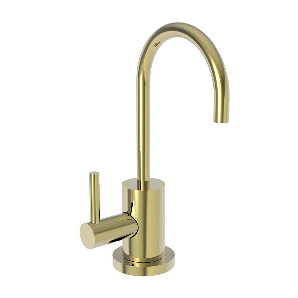 Newport Brass Uncoated Polished Brass - Living 1 gpm 1 Hole Deck Mount Hot Water Dispenser Faucet with Single Lever Handle 