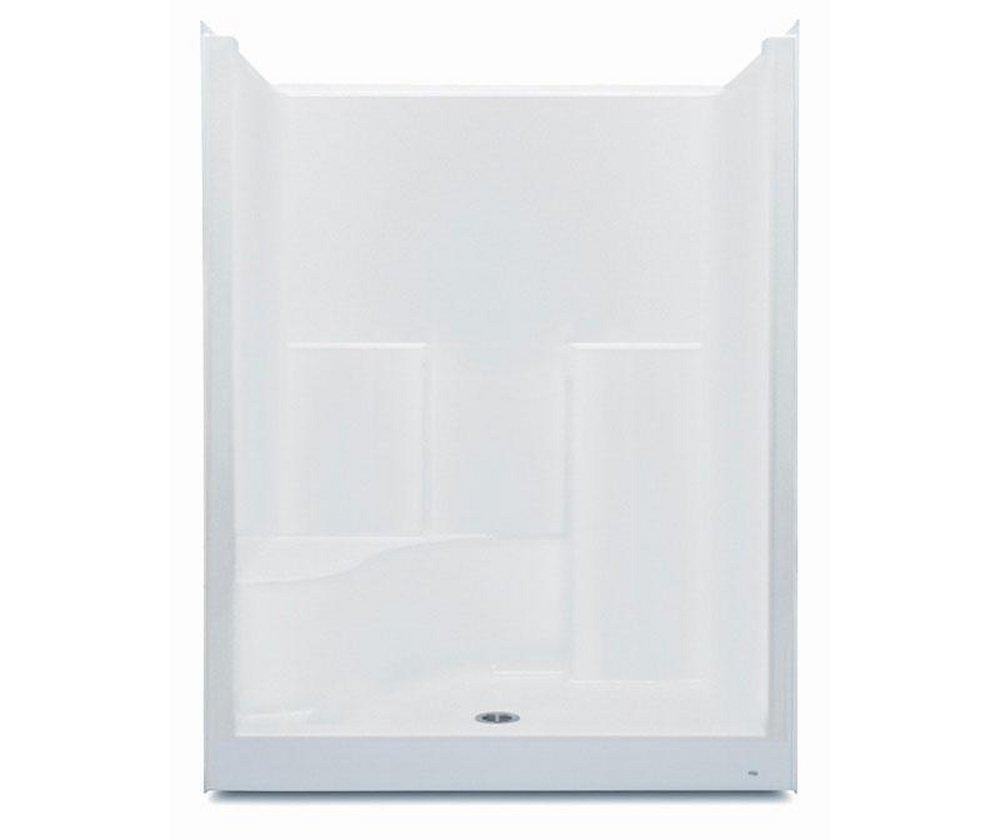 Aquatic White 37-1/4 x 60 x 77-1/4 in. Alcove Shower Unit 