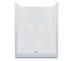 60 x 36 in. Alcove Shower Unit in White