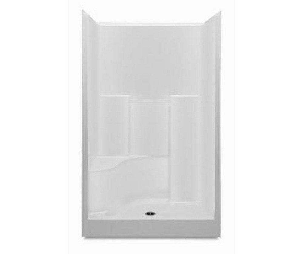 Aquatic White 37-1/4 x 48 x 77-1/4 in. Alcove Shower Unit 