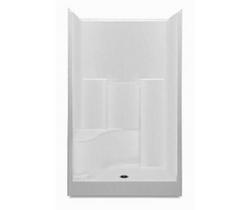 48 x 36 in. Gelcoat Shower Unit with Left Hand Seat in White