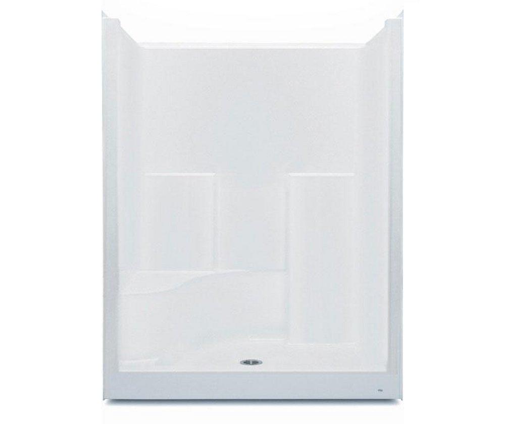 Aquatic White 37-1/4 x 60 x 80-1/4 in. Alcove Shower Unit 