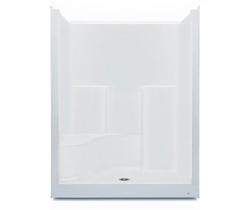 37-1/4 x 60 x 80-1/4 in. Alcove Shower Unit in White
