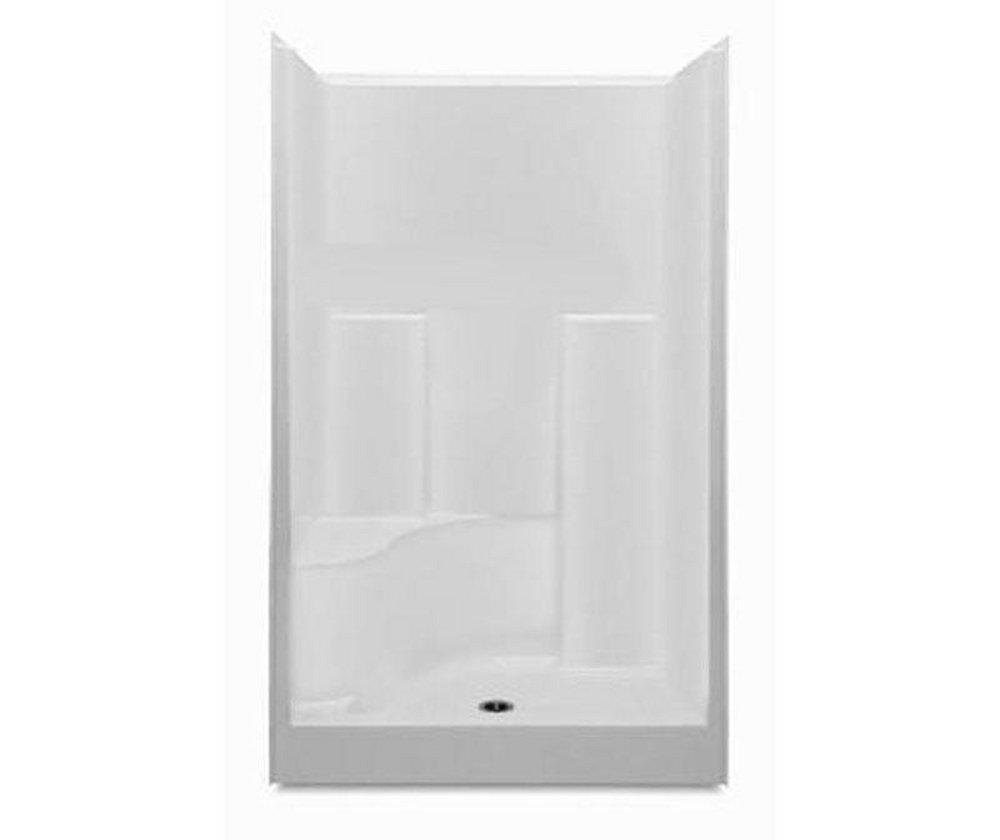 Aquatic White 37-1/4 x 48 x 77-1/4 in. Alcove Shower Unit 