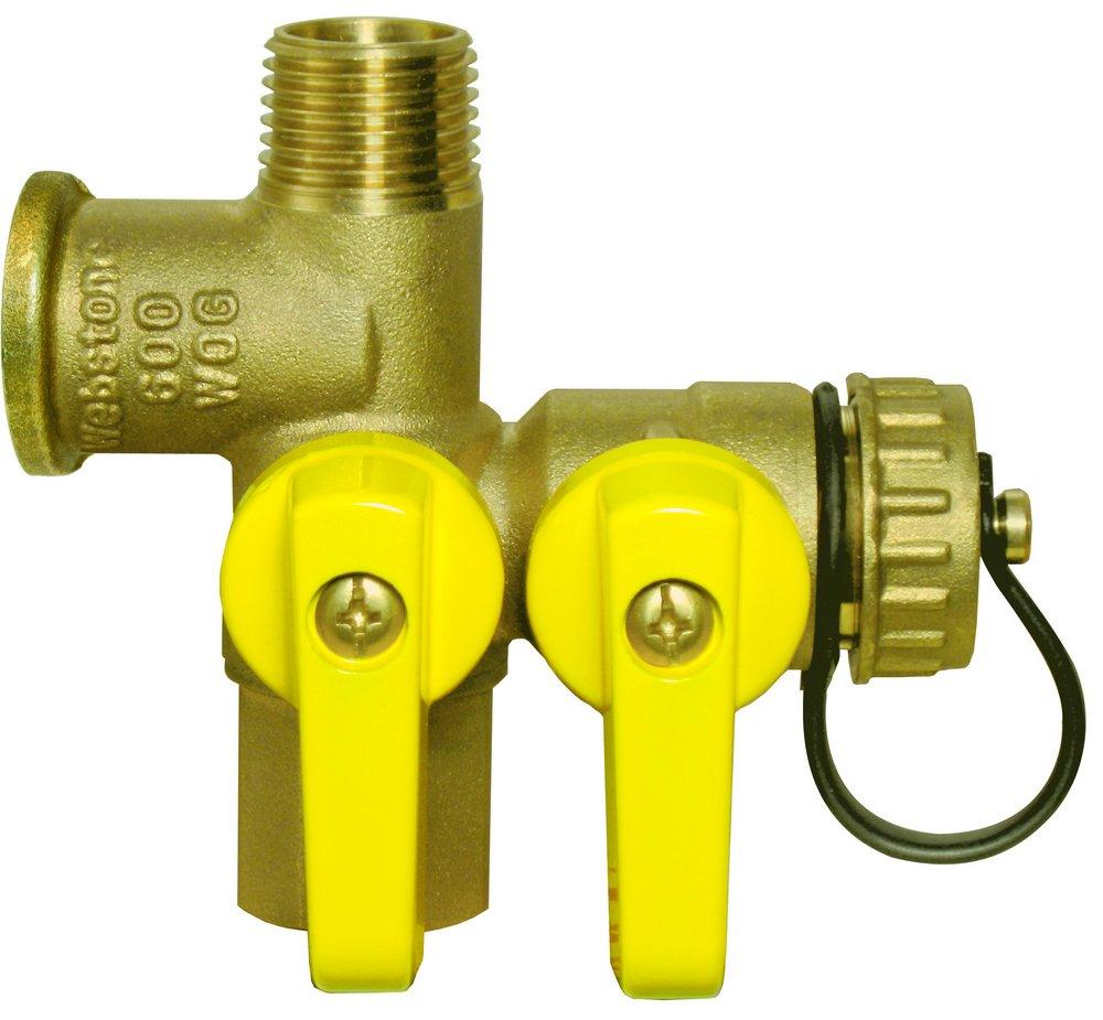 Webstone a brand of NIBCO Brass Pro-Pal Full Port Brass Ball Valve with Hi-Flow Hose Drain 