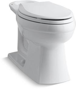 Elongated Toilet Bowl in White