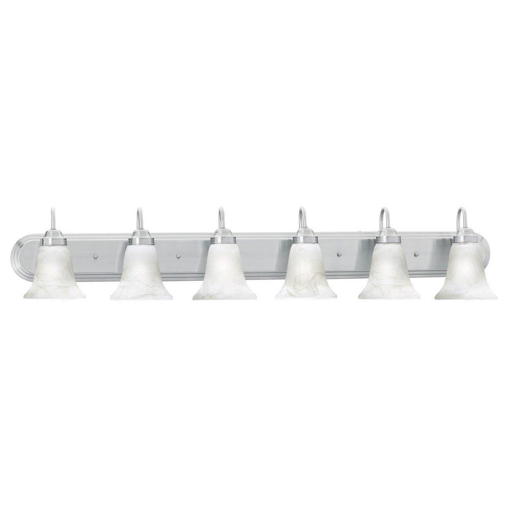 Thomas Lighting Brushed Nickel 100W 6-Light Bath Vanity Light 