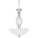 Thomas Lighting Brushed Nickel 28 in. 100 W 3-Light Pendant 