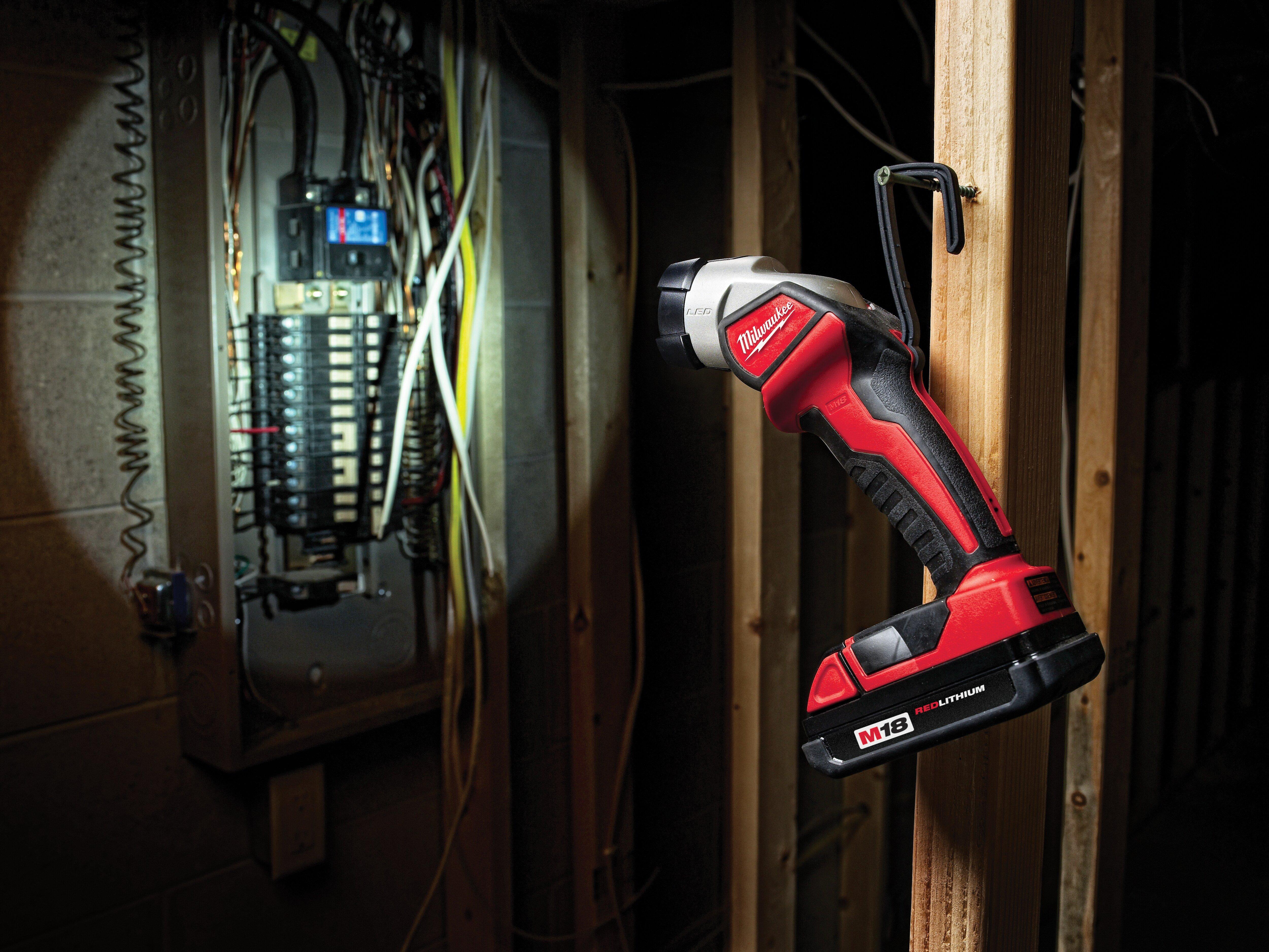 Milwaukee&reg; Black Plastic LED Work Light 