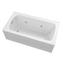 PROFLO&reg; White 59-3/4 x 32 in. Whirlpool Alcove Bathtub Left Drain 