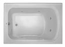 60 in. x 42 in. Whirlpool Alcove Bathtub with Left Drain in White