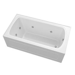 60 in. x 32 in. Whirlpool Alcove Bathtub with Right Drain in White