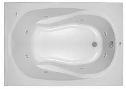 60 x 42 in. Whirlpool Drop-In Bathtub with End Drain in White