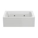 PROFLO&reg; White 60 x 42 in. Whirlpool Alcove Bathtub Right Drain 