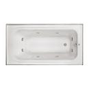 60 in. x 32 in. Whirlpool Alcove Bathtub with Left Drain in Biscuit