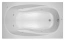 PROFLO&reg; White 72 x 42 in. Whirlpool Drop-In Bathtub with End Drain 