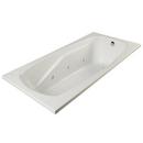 PROFLO&reg; Biscuit 72 x 42 in. Whirlpool Drop-In Bathtub with End Drain 