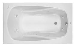 60 x 32 in. Whirlpool Drop-In Bathtub with End Drain in White
