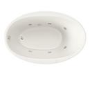 PROFLO&reg; Biscuit 58 x 38 in. Whirlpool Drop-In Bathtub with End Drain 