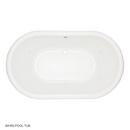 Signature Hardware White 66 x 40 in. Whirlpool Drop-In Bathtub Front Drain 