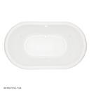 Signature Hardware White 66 x 40 in. Whirlpool Drop-In Bathtub Front Drain 