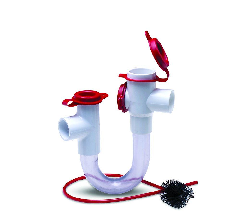 Rectorseal Red 8-1/2 x 14-1/2 in. Condensate Drain Pan Trap Push Plastic 