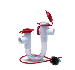 8-1/2 x 14-1/2 in. Condensate Drain Pan Trap Push 3/4 in Plastic