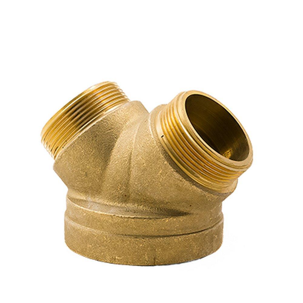 FPPI&reg; Rough Brass 4 x 2-1/2 x 2-1/2 in. Brass 90 Degree Roof Manifold 