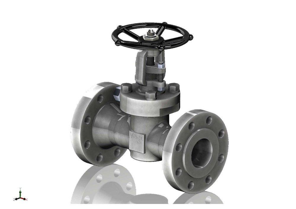 Vogt Valves 600# RF FLG A105 T8 Gate Valve Reduced Port Bolted Bonnet Forged Steel, API 602 