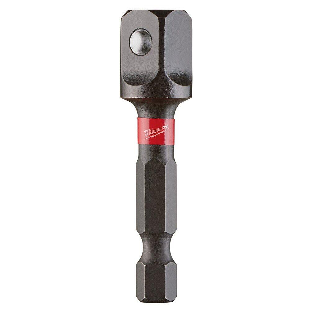 Milwaukee&reg; Silver 1/4 in. Hex Shank Socket Adapter 