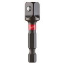 Milwaukee&reg; Silver 1/4 in. Hex Shank Socket Adapter 