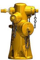 Yellow No Hub and NST 2-1/2 x 4-1/2 in. Assembled Fire Hydrant