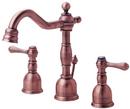 Mini Widespread Lavatory Faucet with Double Lever Handle in Antique Copper