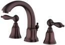 1.5 gpm 2-Hole Double Lever Handle Mini Widespread Faucet in Oil Rubbed Bronze