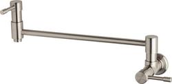 Wall Mount Pot Filler in Stainless Steel