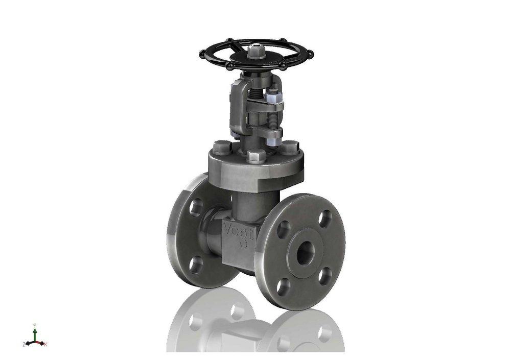 Vogt Valves Carbon Steel Flanged Rising Valve Stem Globe Valve 