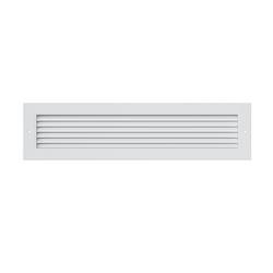 24 x 6 in. Commercial 1-way Return Grille in White Aluminum