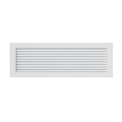 24 x 8 in. Commercial 1-way Return Grille in White Aluminum