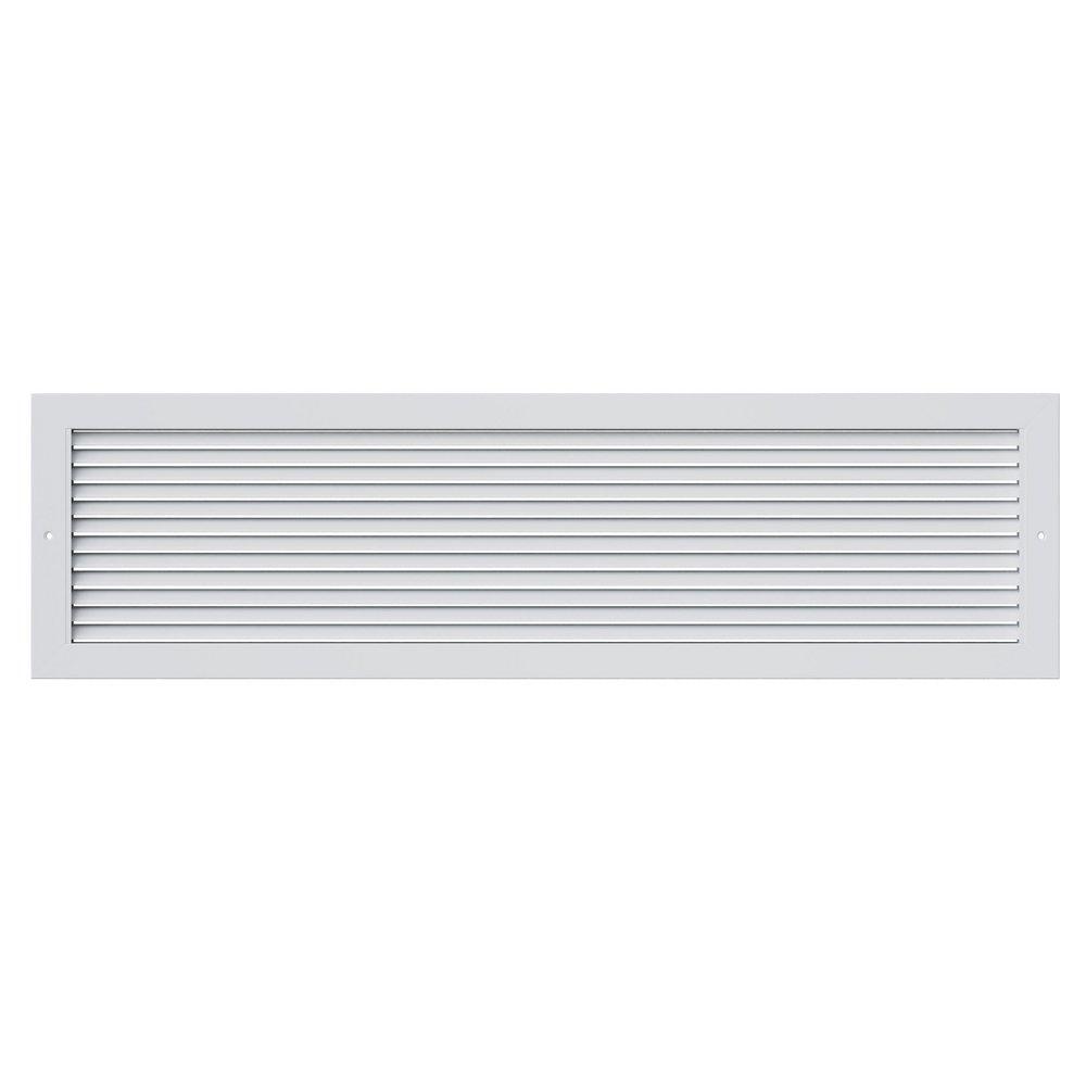 PROSELECT&reg; White 36 x 10 in. Commercial Return Grille in White Aluminum 