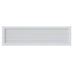 36 x 10 in. Commercial 1-way Return Grille in White Aluminum
