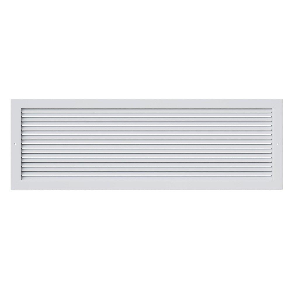 PROSELECT&reg; White 36 x 10 in. Commercial Return Grille in White Aluminum 