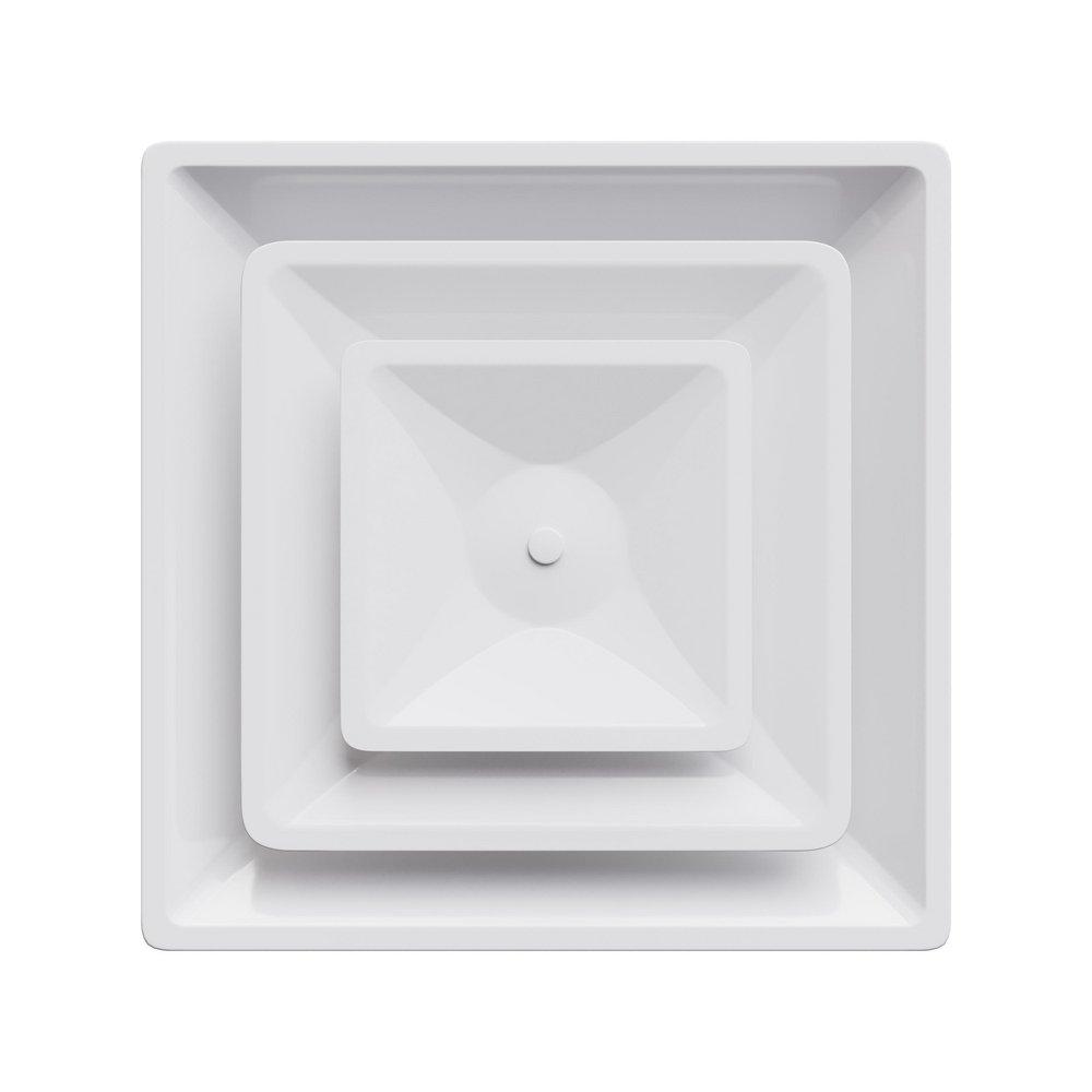 PROSELECT&reg; White Commercial Ceiling Diffuser in White Steel 